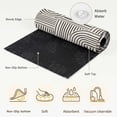 thumbnail image 3 of Washable Round Rugs 8ft Black Boho Circle Rug Non-Slip Soft Non-Shedding Low-Profile Abstract Geometric Curves Lines Modern Large Area Rug Carpet for Living Room Bedroom Dining Room Home Decor, 3 of 8