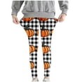 thumbnail image 6 of Halloween Outfits for Girls Funny Cute Printed Graphic Leggings Stretch High Waist Pull On Jeggings Pants (3 Years, Style O), 6 of 6