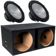 Kenwood KFC-W12PS 1,000W 12" Performance Series Subwoofer and Qbox 12DO2V 12" Dual Vented Shared Enclosure, 2-Pack