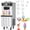White, variant on Yeshouse 2450W Commercial Soft Ice Cream Machine 3 Flavors 5.8 to 8.2 Gallon Per Hour PreCooling At Night Auto Clean LCDPanel for Restaurants Snack Bar