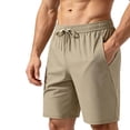 thumbnail image 2 of Plus Size Men's Athletic Sports Shorts, 80% Nylon 20% Spandex Joggers, Elastic Waist Drawstring Straight Leg Quick Dry Breathable Stretchy for Gym Workout Running Casual Daily, 2 of 5