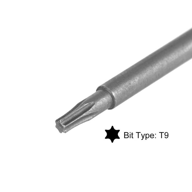 5PCS Torx Screwdriver Bits 1 4 Inch Hex Shank 100mm Length T9