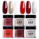 thumbnail image 1 of Set de uñas en polvo AZUREBEAUTY, rojo borgoña y rosa, 6 colores, 1 of 8