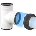 thumbnail image 2 of 2 Válvulas de Émbolo para Conector de Manguera de Piscina de 1,5 Pulgadas para Manguera de Piscina Elevada, Divisor en T para Adaptador de Manguera de Piscina, Piezas de Bomba, 2 of 8