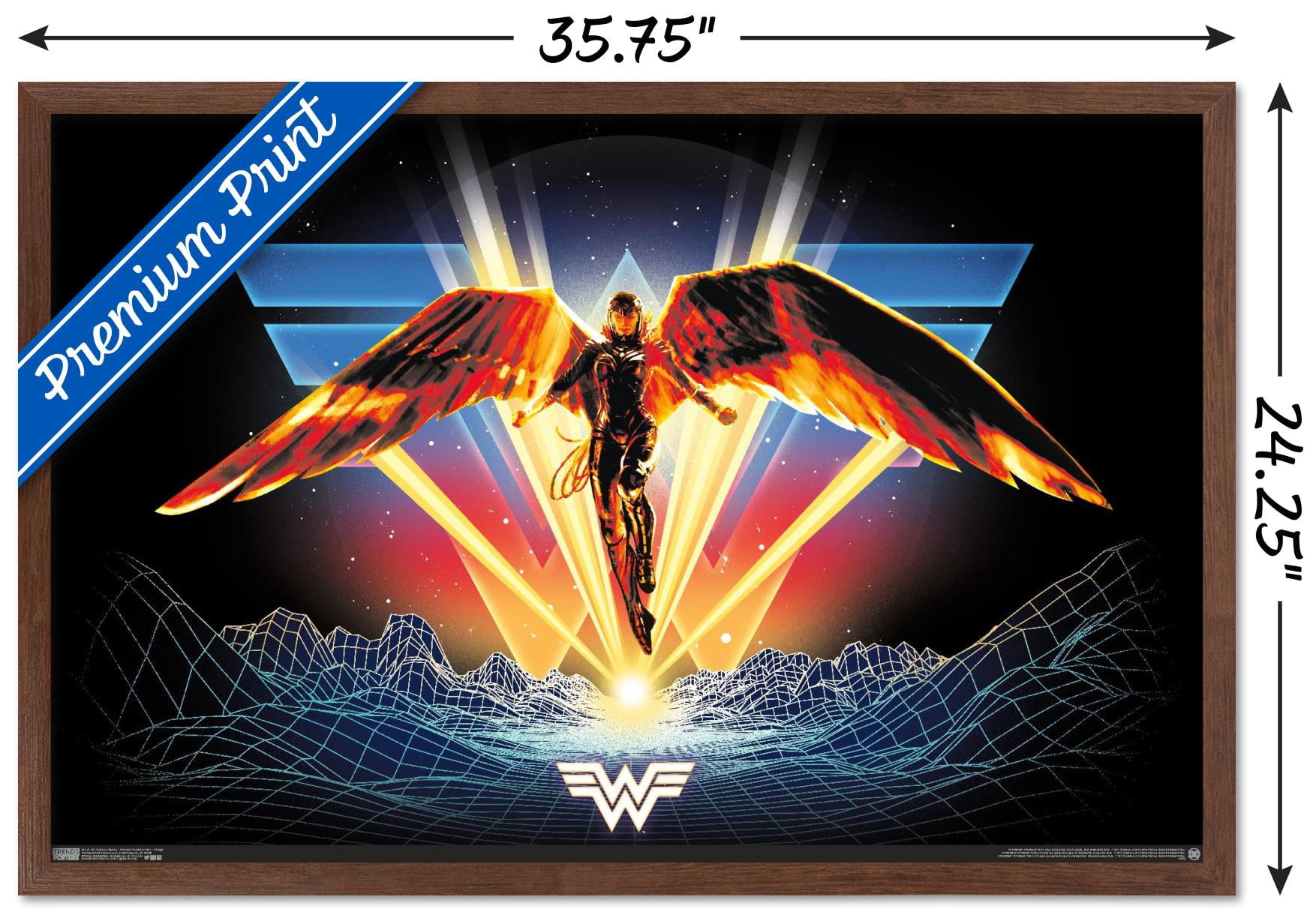 DC Comics Movie - Wonder Woman 1984 - Wings Wall Poster, 22.375" x 34", Framed