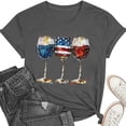 thumbnail image 5 of Women 4th of July Independence Day Shirts Funny Patriontic Graphic Short Sleeve Tee Tops, 5 of 6