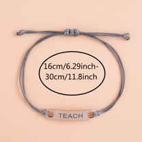 SUSHANG Stainless Steel Bracelet Day Card Card Blessing Color 5 Card Teacher'S Gift Blessing Colors Bracelet Ladies Bracelet Greeting Men'S Bracelet Teacher Bracelets