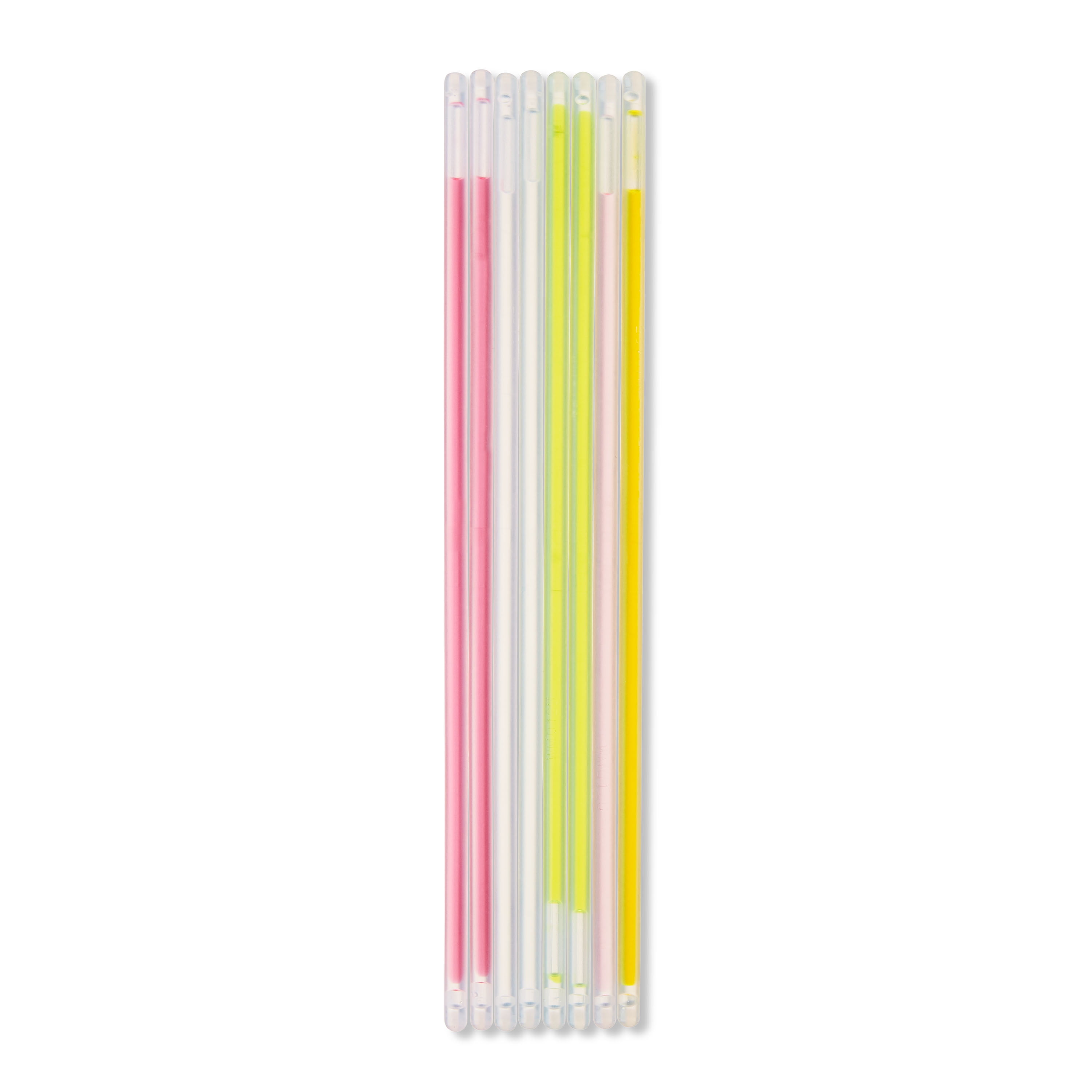 (2 pack) Multicolor Glow Bracelets, 8", 8 Count, by Way To Celebrate