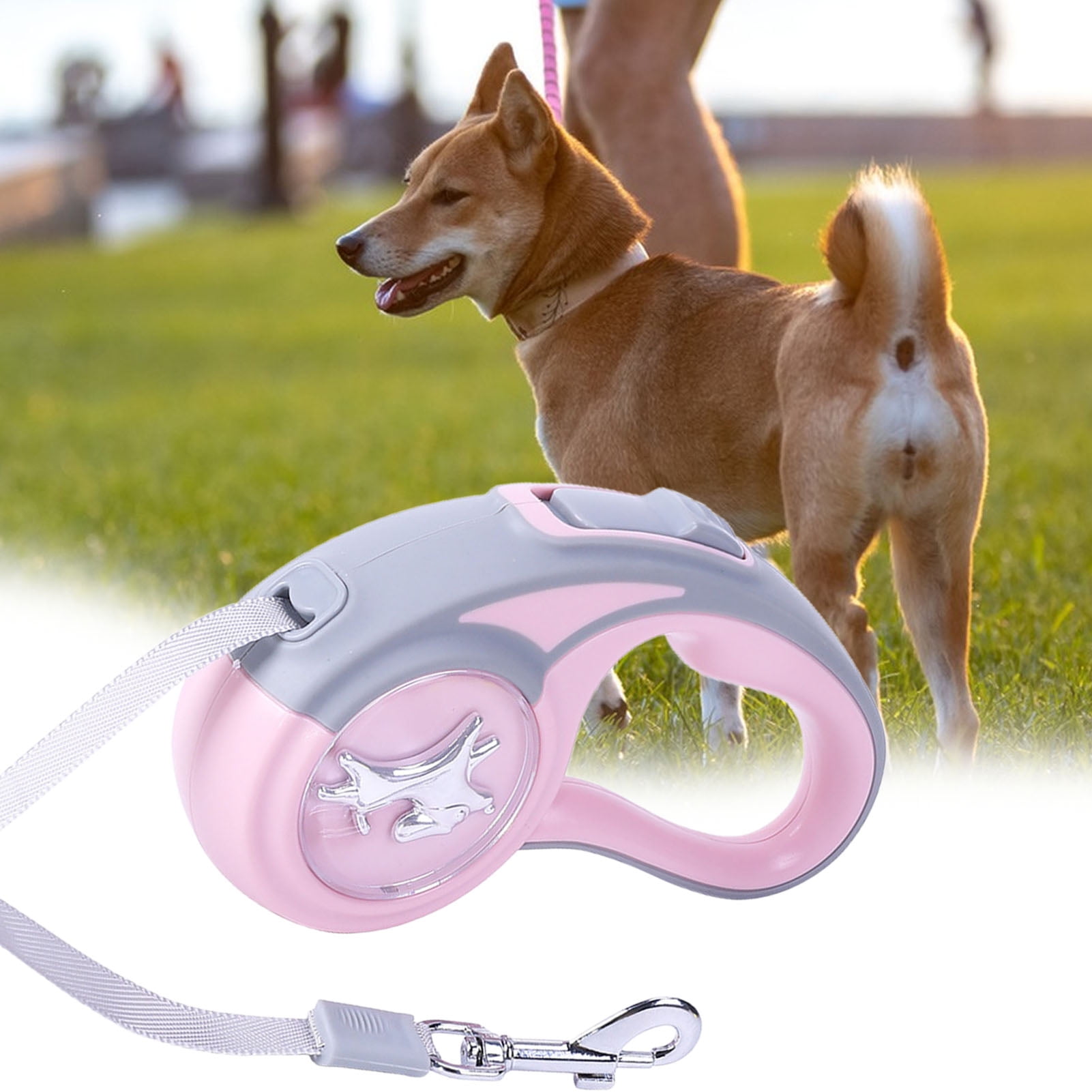 opvise Retractable Dog Leash Extra Long Quick Release NonSlip Handle