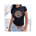 thumbnail image 1 of Playera Blusa De Mamá Estilo Arcoiris – Amor, Arcoíris y Corazones en Cada Suspiro Color Negro Talla Extra Grande Marca Emil SaEs, 1 of 4