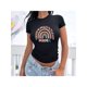 thumbnail image 1 of Playera Blusa De Mamá Estilo Arcoiris – Amor, Arcoíris y Corazones en Cada Suspiro Color Negro Talla Mediana Marca Emil SaEs, 1 of 4