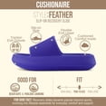 thumbnail image 2 of Cushionaire Feather Pillow Slide Sandals for Women – Comfortable and Squishy Slip On Womens Slippers, Indoor Outdoor Shower Shoes, Beach Essential Cloud Slides, 2 of 19