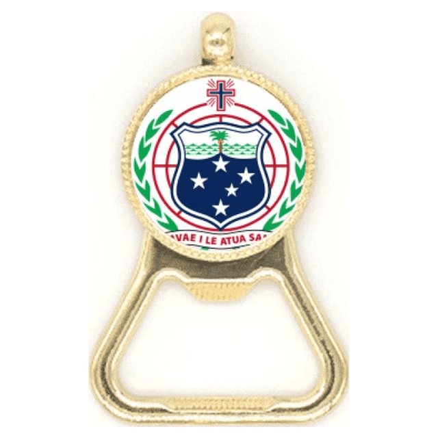 Samoa Oceania National Emblem Botellas de cerveza, abrelatas de acero inoxidable.