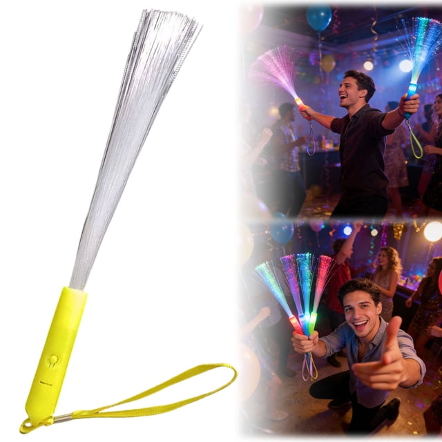 Verdsylv Led Glow Stick, Led Light up Glow Stick, Fiber Optic Wand for Kids Toys, Wedding Decorations, Party Favors, Concerts & Night Events, Party Glow Wand