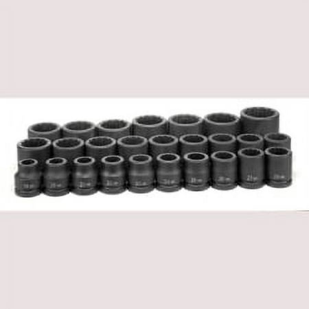 UPC: 0838780001616 | 3/4  Dr. 26 Piece Metric Master Set – 12 Point