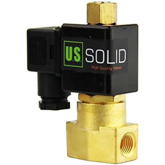 1/4" Brass 12V DC Electric Solenoid Valve NPT NBR Seal Normally Open (Air, Non-potable Water)$$Plumbing & HVAC