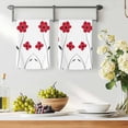 thumbnail image 2 of Red Spring Floral Microfiber Kitchen Towel, Pastoral Summer Botanical Elegant Soft Absorbent Dish Towels, Quick Drying Washable Dishcloths for Kitchen Cleaning, Drying Dishes, 18x28 Inches, 2 of 9