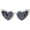 Black, variant on Heart Shaped Sunglasses Women Vintage Retro Heart Cat Eye Sun Glasses UV Protection