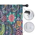 thumbnail image 4 of Blackout Kids Curtains,Multicolor Ethnic Paisley and Floral Pattern Childrens Insulated Curtains Set Of 2,Bedroom Essentials,Toddler Room Decor 52x63in(132x160cm), 4 of 4