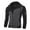 Black, variant on Men's Fake Two-piece Sports Sweatshirt with Long Sleeve Zipper Hooded Jacket - Color Block Casual Coat for Winter Activities, Christmas Gifts, and Outdoor Fun,Black,L