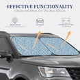 thumbnail image 4 of JUNZAN Floral Retro Style Pattern Car Windshield Sun Shade | Reflective Sunshade | Foldable 2-Piece Sun Shield Protect Your Car | Fits Sedans, SUVs, Hatchbacks-Small, 4 of 6