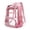 czb# Red203, variant on CUZIBR Clear Backpack Heavy Duty Transparent See Through Rucksack With Double Front Zipper Compartments Padded Adjustable Straps Side For Concert Sports Game Travel School