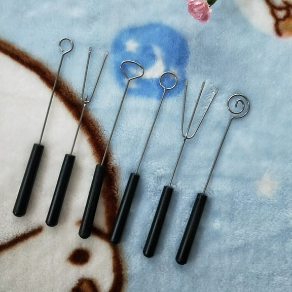 Sparsain 6Pcs Stainless Steel Chocolate Candy Dipping Forks Fondue Decorating Tools