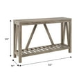 thumbnail image 3 of Walker Edison Modern Farmhouse Entryway Table, Grey Wash, 3 of 11
