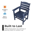 thumbnail image 6 of Innocvaze Polywood Patio Chairs, HIPS Outdoor Dining Chairs, Weather Resistant (Navy Blue, 2 Piece), 6 of 6