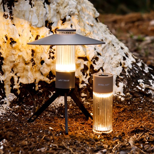 Linterna Luz de Camping LED IPX4 2600mAh Tipo-C USB Recargable 3 Gear (Beige B) Sywqhk Para Estrenar