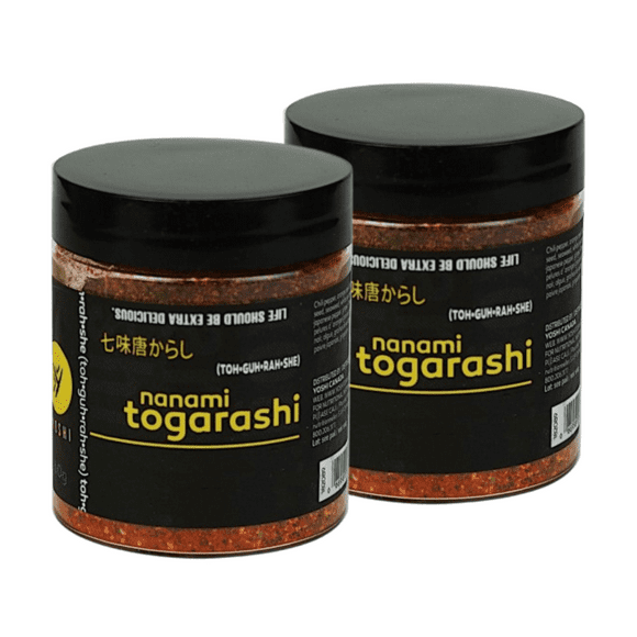 YOSHI Shichimi (Nanami) 7-Spice Togarashi Blend – 2 x 60g (2.12 oz) | Japanese Chili Seasoning for Udon, Soba, Vegetables, and Seafood Dishes