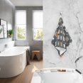 thumbnail image 2 of Yayeee 100% Cotton Hand Towels for Bathroom 16" x 28" Soft Absorbent Kitchen Towel, Square Harmony, 2 of 7