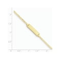 thumbnail image 4 of Real 14kt Yellow Gold 6in Engraveable Curb Link Baby/Child ID Chain Bracelet; for Children; for Women and Men, 4 of 4