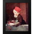 thumbnail image 2 of Manet, Edouard 12x14 Black Modern Framed Museum Art Print Titled - Boy with cherries, 2 of 5
