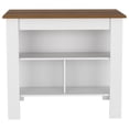thumbnail image 4 of Pemberly Row 2 Piece Kitchen Set Kitchen Island & Kitchen Pantry in Multi-color, 4 of 6