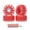 Red, variant on CLOUDWHEEL Discovery FE 105mm Electric Skateboard Wheels,Urban All Terrain Off Road Longboard Wheels (Set of 4)