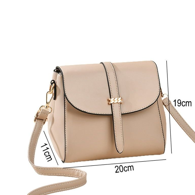 Small Crossbody Bag purse for Women,leather Shoulder handbag with  Adjustable Strap,White，G140289