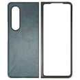 thumbnail image 1 of Funda de cuero para Galaxy Z Fold 3, plegable, antipolvo, color verde oscuro, 1 of 14