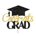 thumbnail image 1 of Graduation Cake Toppers 1Pc High Quality Paper Graduation Theme Design Lightweight Easy to Insert for Cupcakes Cakes Dessert Table School Graduation Party Celebration, 1 of 4