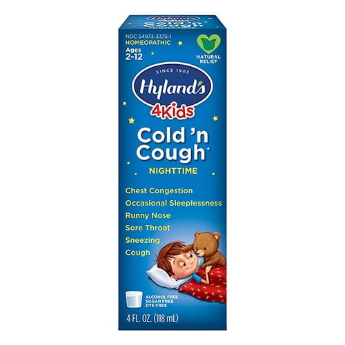 Kids Cold and Cough Relief by Hyland's 4Kids, 4 Oz, 6 Pack Walmart