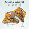 thumbnail image 2 of Fotbe Animals on Noah's Ark1 Sombrero Tipo Pescador con Estampado – Sombrero de Sol de Algodón de Moda para Playa, Golf, Pesca, 2 of 6