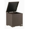 thumbnail image 5 of Serta Laguna Brown Wicker Outdoor Patio Side Table with Storage, 5 of 5