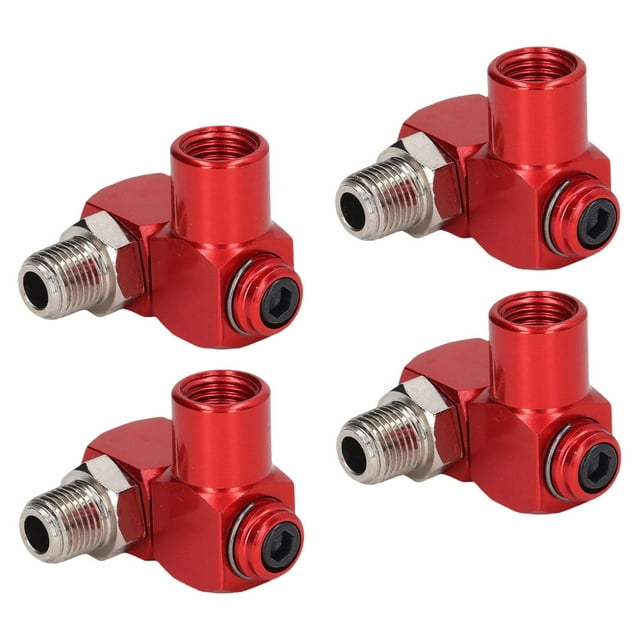Conector de manguera de aire de 4 piezas, conector para herramienta de compresor de aire de pulgada NPT, alúmina, versátil, fácil de transporta
