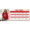 thumbnail image 3 of ALLTB Christmas Sweatshirt for Women Red Christmas Graphic Xmas Pullover Sweater Holiday Long Sleeve Tops Funny Family Shirt, 3 of 6