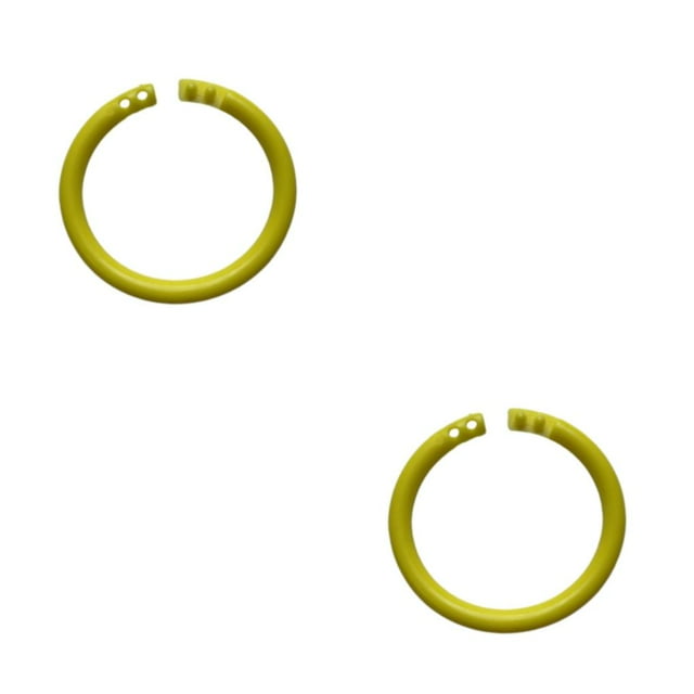 Baohd 1/2/3/5 10pack/lot Effortlessly Items - Flexible Plastic Rings For Cards Documents And Scrapbooks Flexible yellow diameter 27mm 2PCS