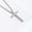 A, variant on Stainless Steel Cross Necklace, Simple and Elegant Christian Pendant with Chain, Unisex Jewelry Gift