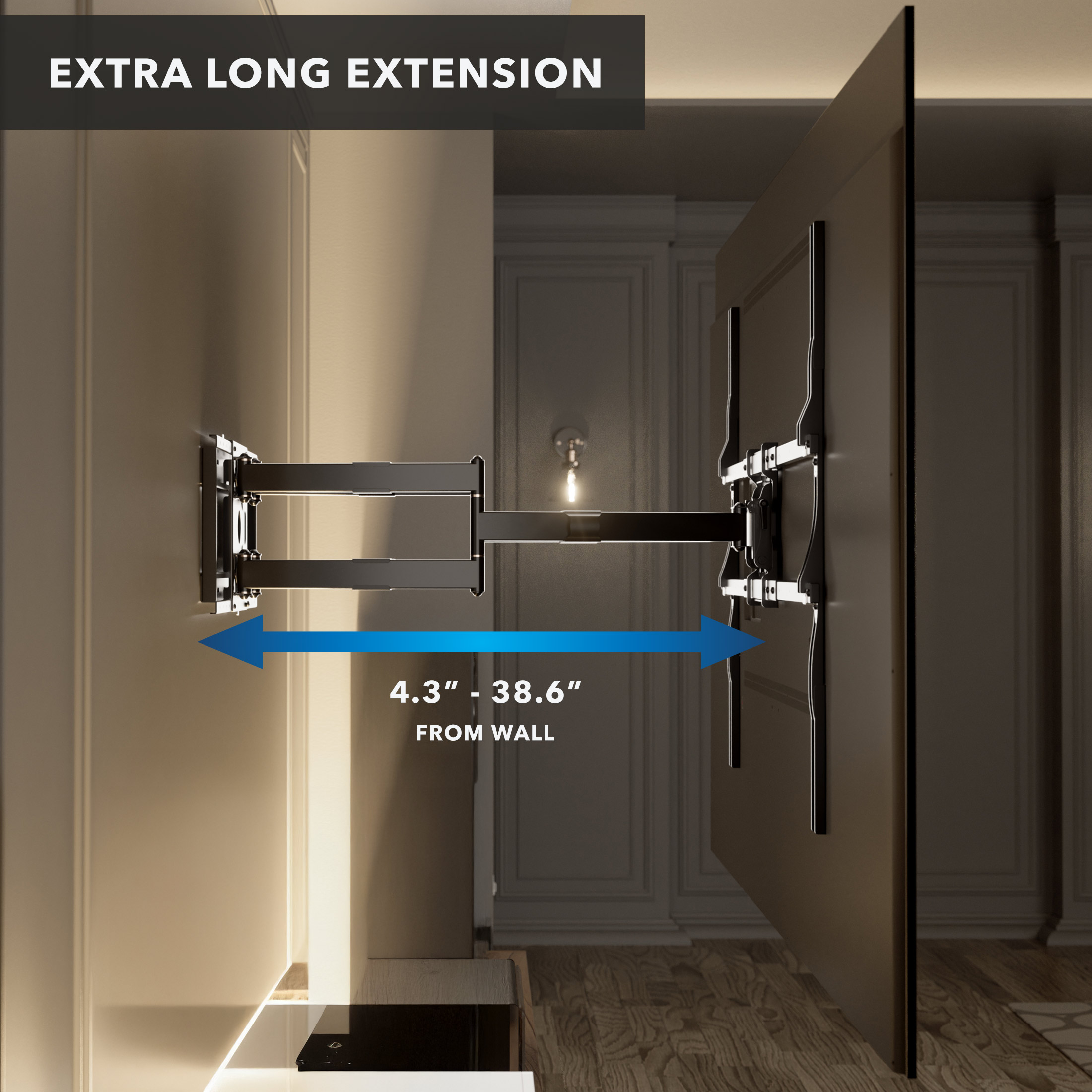 The Beast XXL Heavy Duty TV Full Motion Wall Mount for TVs Up To 140"