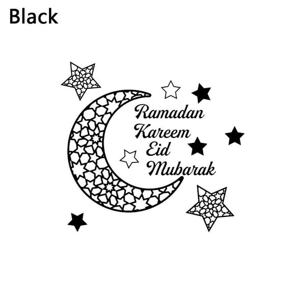 Eid Mubarak Wall Stickers Ramadan Decoration For Home Islamic Muslim Party Decor