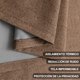 thumbnail image 5 of Lino Cortinas Blackout con Aislamiento Térmico, 100% Blackout y Ojal Superior Cortina para Recámara y Ventana de Sala, Capa Trasera de Revestimiento Gris, 2 Paneles, 106.6 x 160 cm, Marrón, 5 of 13