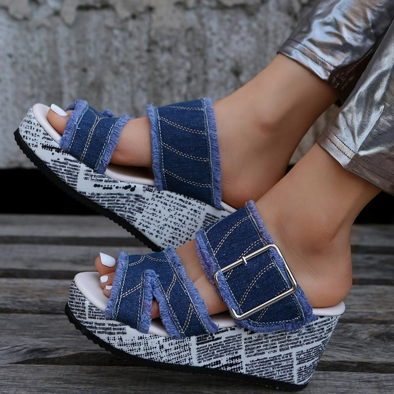 Quaouag Women Dressy Sandals Strappy Knotted Slide Sandals Cute